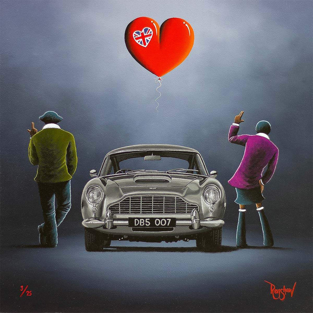 Mr and Mrs Gold Fingers - Edition by artist David Renshaw - Wyecliffe Galleries