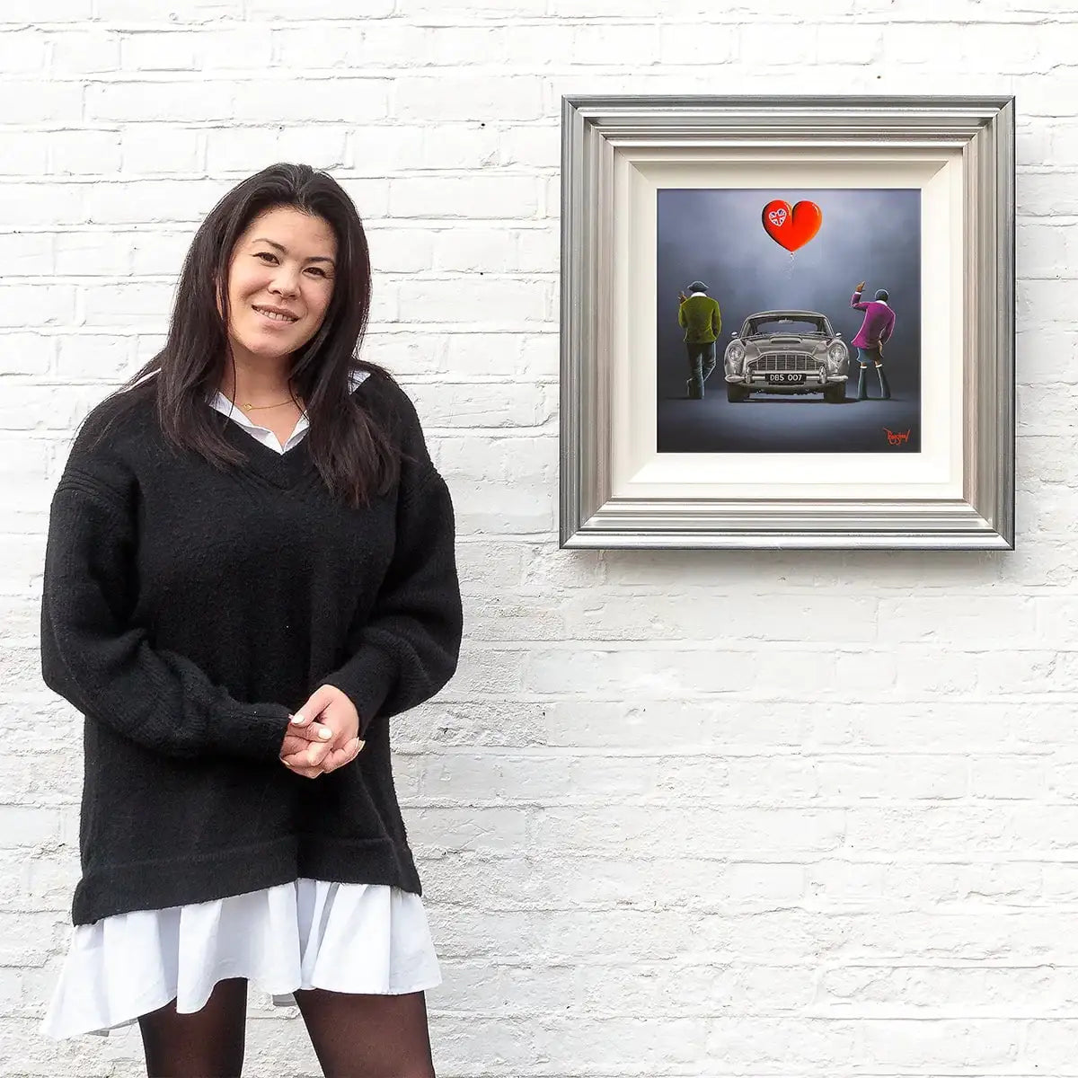 Mr and Mrs Gold Fingers - Original - SOLD by artist David Renshaw - Wyecliffe Galleries