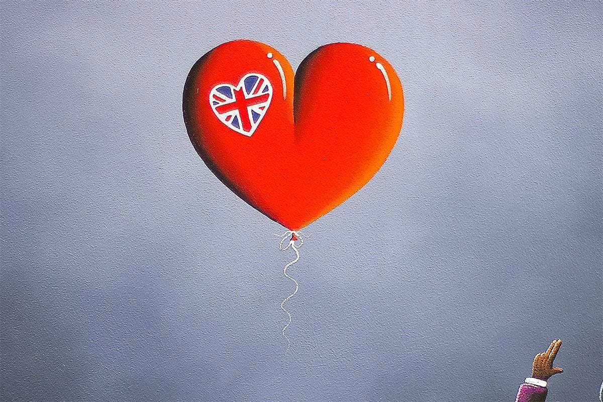 Mr and Mrs Gold Fingers - Original - SOLD by artist David Renshaw - Wyecliffe Galleries