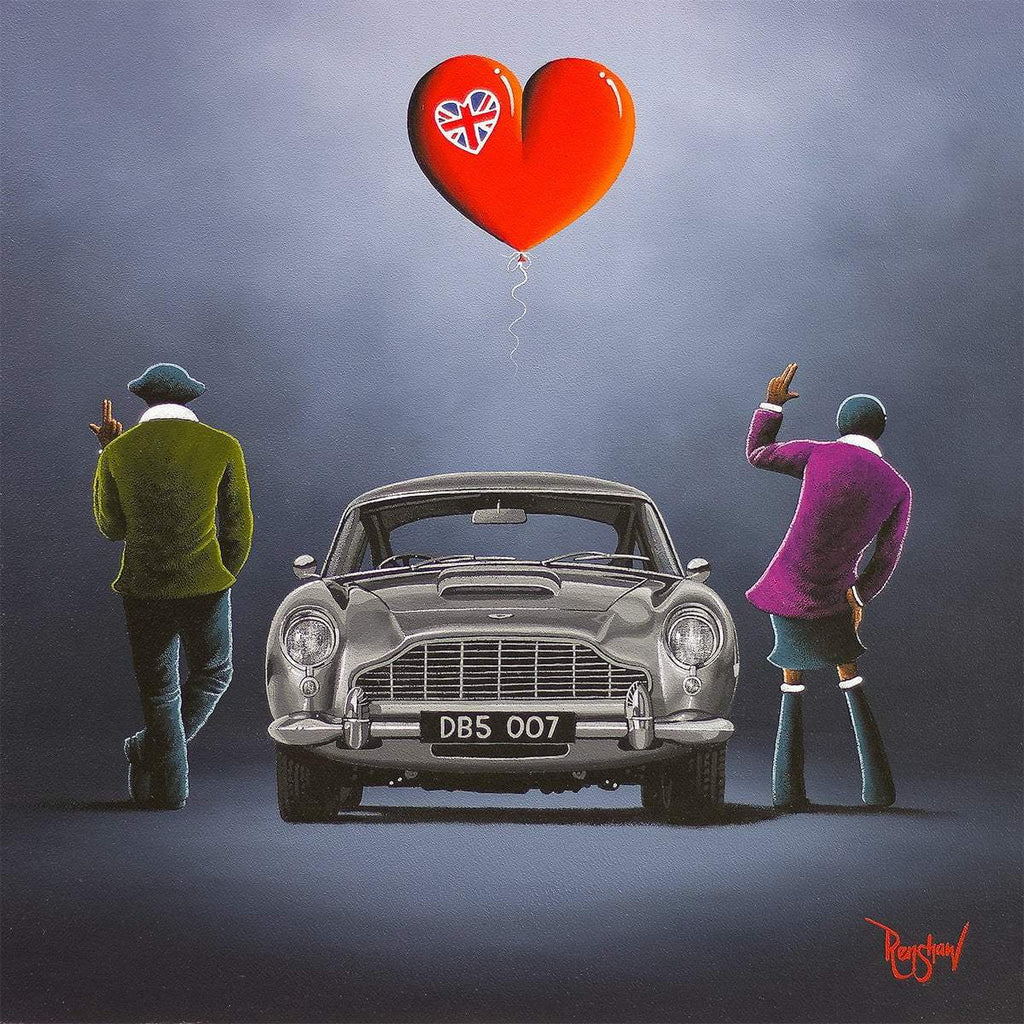 Mr and Mrs Gold Fingers - Original - SOLD by artist David Renshaw - Wyecliffe Galleries