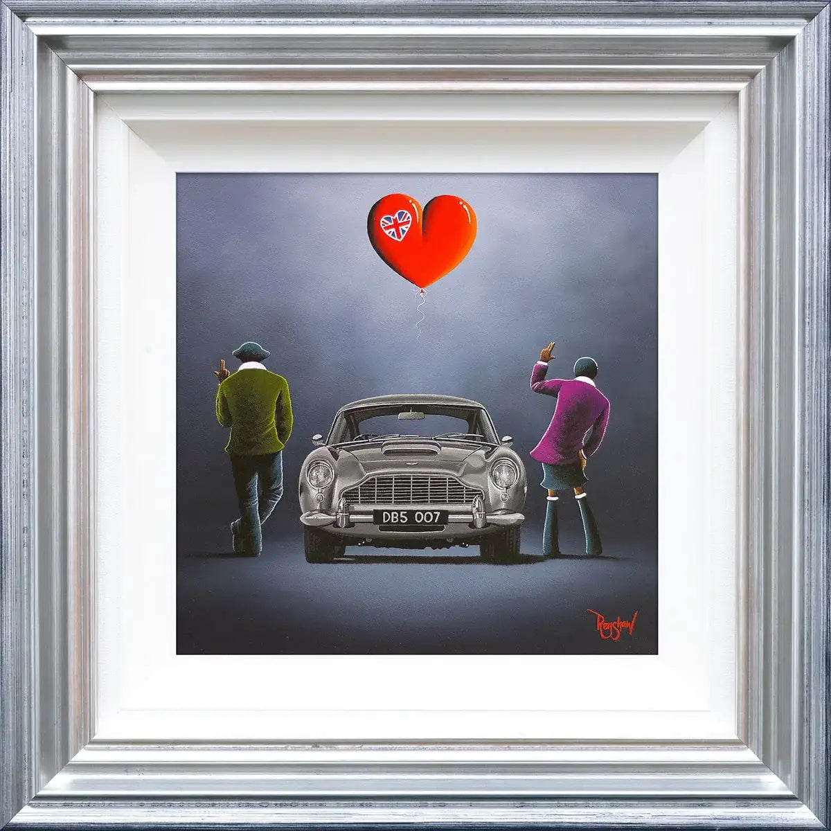 Mr and Mrs Gold Fingers - Original - SOLD by artist David Renshaw - Wyecliffe Galleries