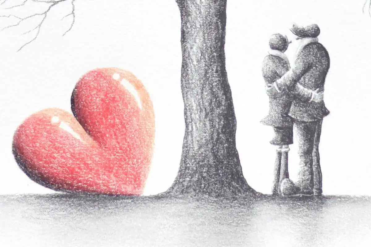 Natures Love - Original Sketch - SOLD by artist David Renshaw - Wyecliffe Galleries