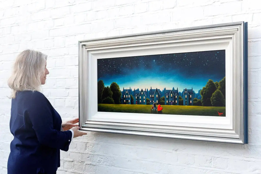 Neighbourhood Nights - Original by artist David Renshaw - Wyecliffe Galleries