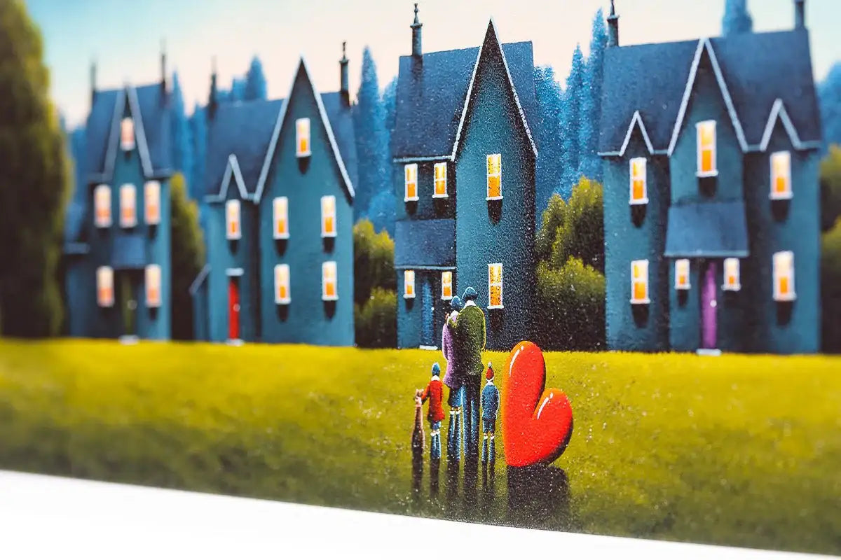 Neighbourhood Nights - Original by artist David Renshaw - Wyecliffe Galleries