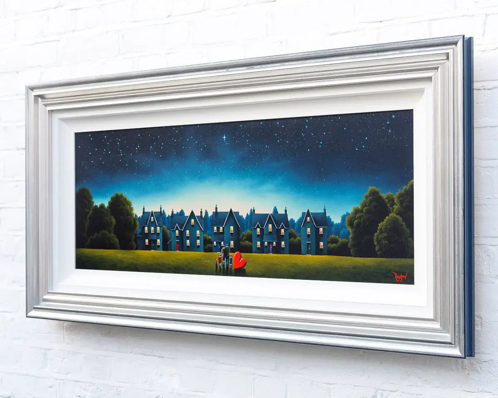 Neighbourhood Nights - Original by artist David Renshaw - Wyecliffe Galleries