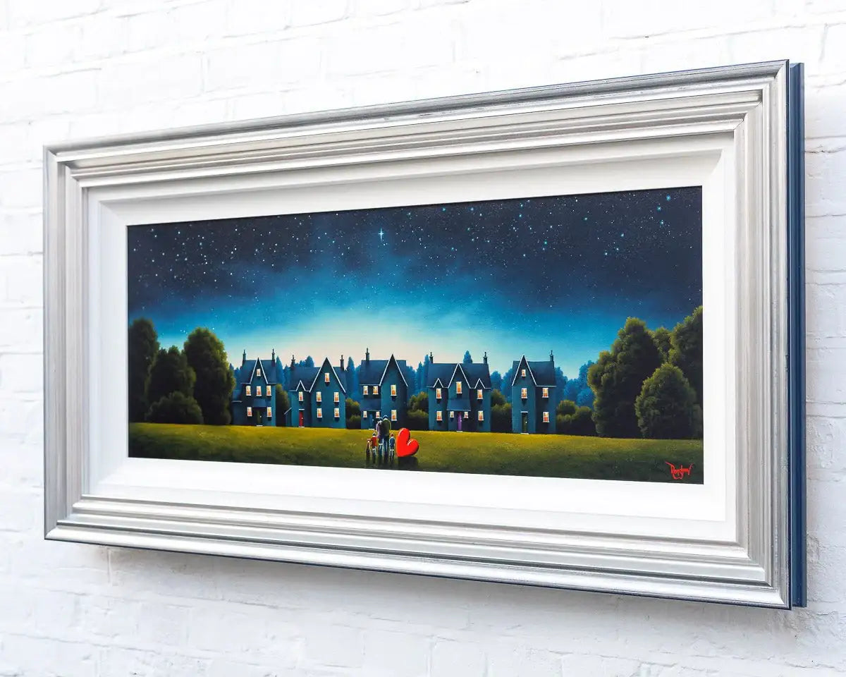 Neighbourhood Nights - Original by artist David Renshaw - Wyecliffe Galleries