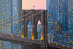 New York City Lights - Original - SOLD by artist David Renshaw - Wyecliffe Galleries