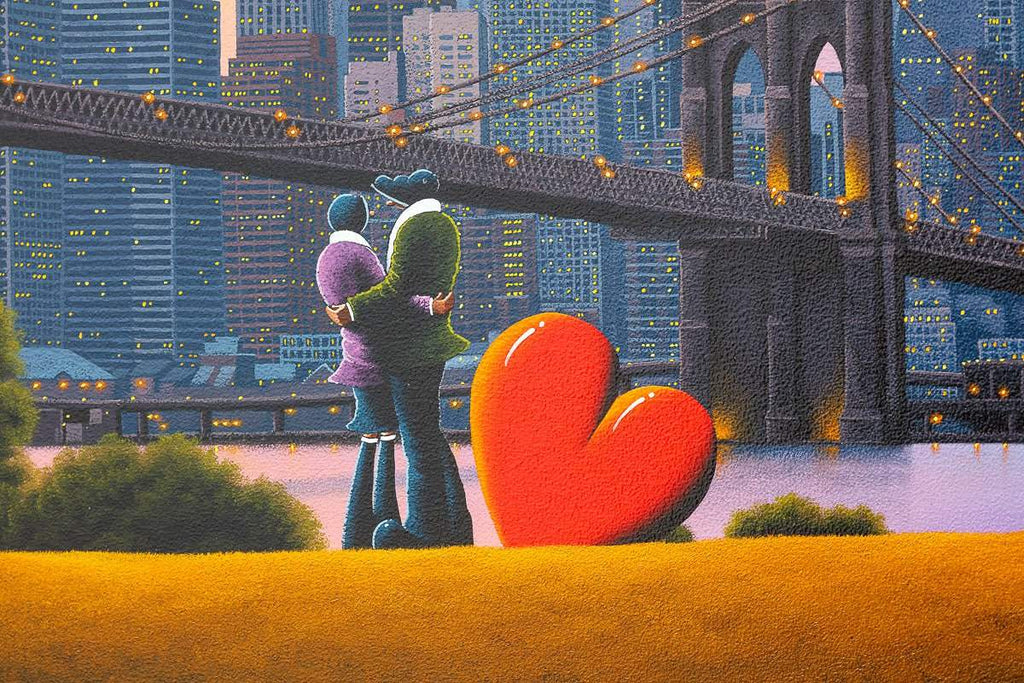 New York City Lights - Original - SOLD by artist David Renshaw - Wyecliffe Galleries