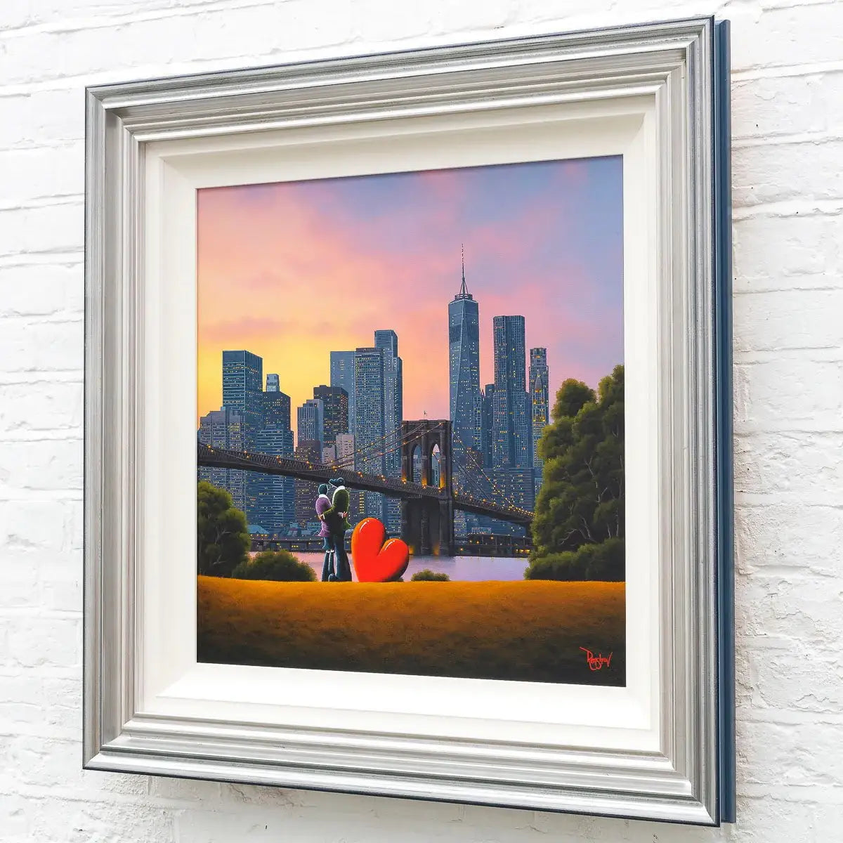 New York City Lights - Original - SOLD by artist David Renshaw - Wyecliffe Galleries
