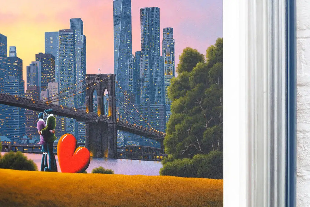 New York City Lights - Original - SOLD by artist David Renshaw - Wyecliffe Galleries
