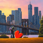 New York City Lights - Original - SOLD by artist David Renshaw - Wyecliffe Galleries