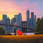 New York City Lights - Original - SOLD by artist David Renshaw - Wyecliffe Galleries