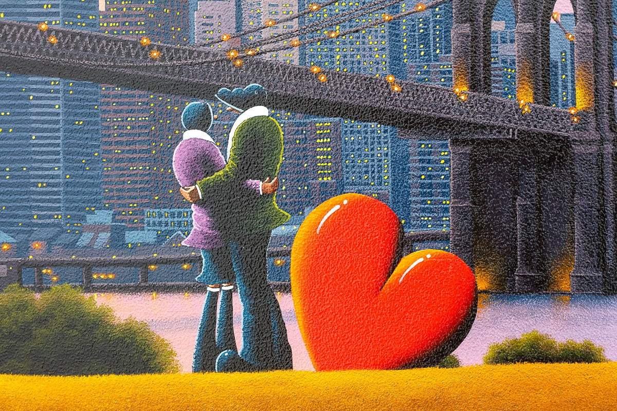 New York City Lights - Original - SOLD by artist David Renshaw - Wyecliffe Galleries