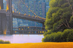 New York City Lights - Original - SOLD by artist David Renshaw - Wyecliffe Galleries