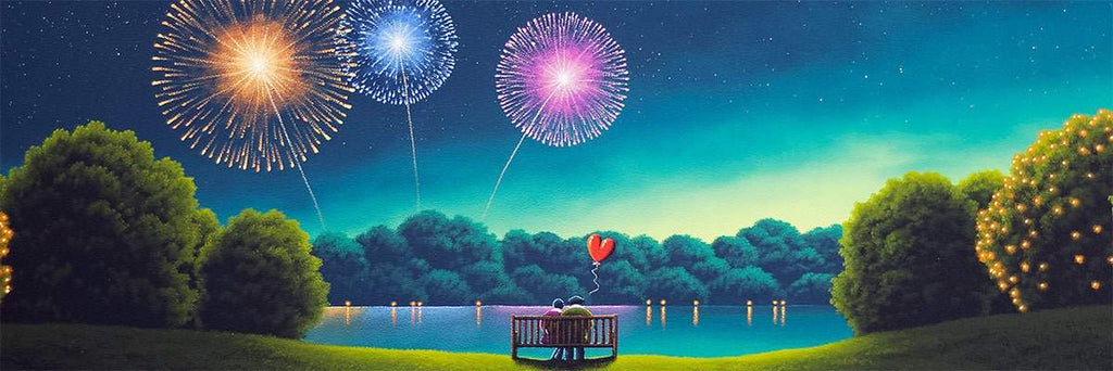 Night-Time Magic - Original - SOLD by artist David Renshaw - Wyecliffe Galleries