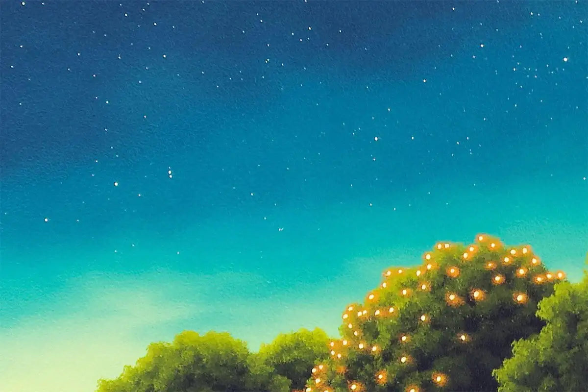 Night-Time Magic - Original - SOLD by artist David Renshaw - Wyecliffe Galleries