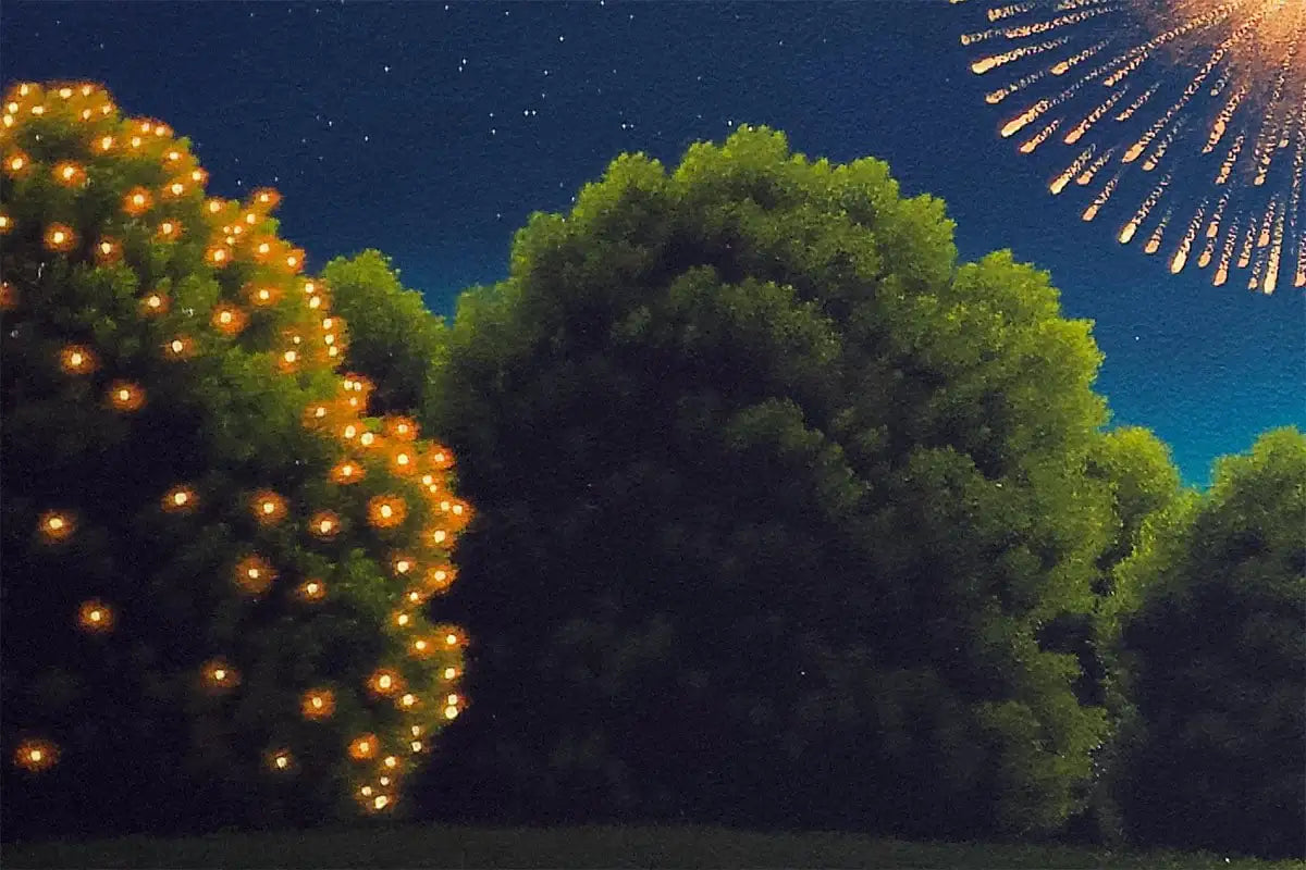 Night-Time Magic - Original - SOLD by artist David Renshaw - Wyecliffe Galleries