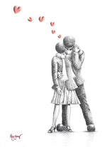 Nobody Puts Doris In The Corner! - Original Sketch - SOLD by artist David Renshaw - Wyecliffe Galleries