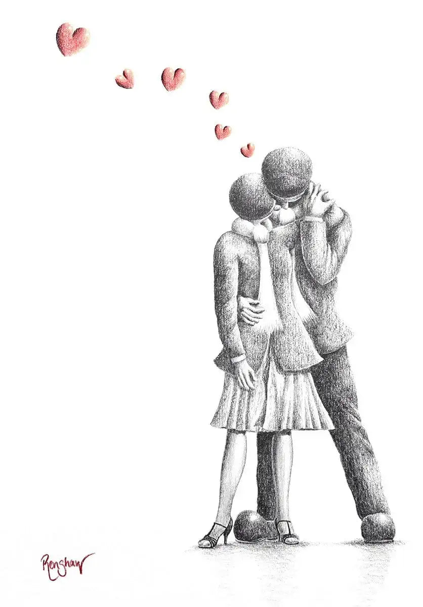 Nobody Puts Doris In The Corner! - Original Sketch - SOLD by artist David Renshaw - Wyecliffe Galleries