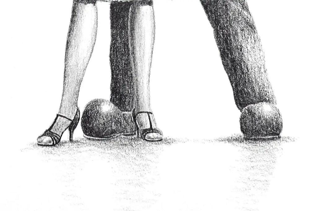 Nobody Puts Doris In The Corner! - Original Sketch - SOLD by artist David Renshaw - Wyecliffe Galleries