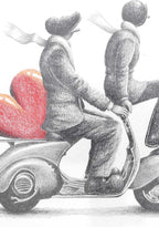 Northern Holiday - Original Sketch - SOLD by artist David Renshaw - Wyecliffe Galleries