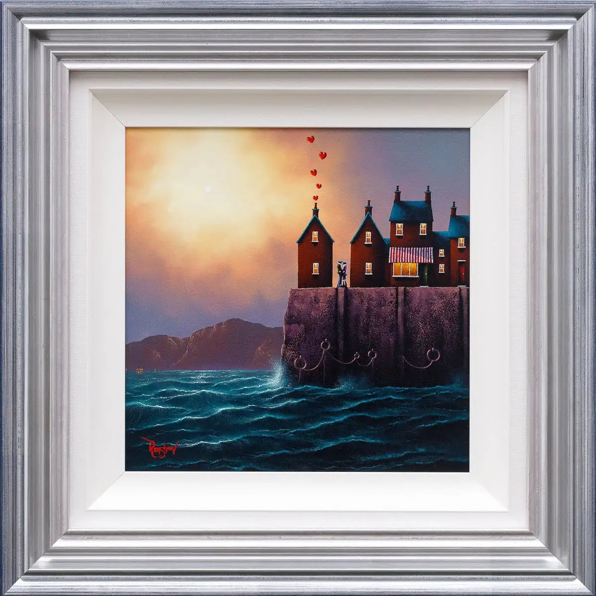 Ocean Lovers - Original - SOLD by artist David Renshaw - Wyecliffe Galleries