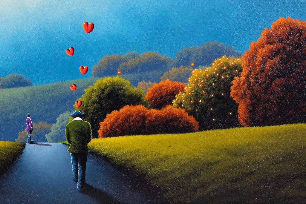 On The Path To Love - Original by artist David Renshaw - Wyecliffe Galleries