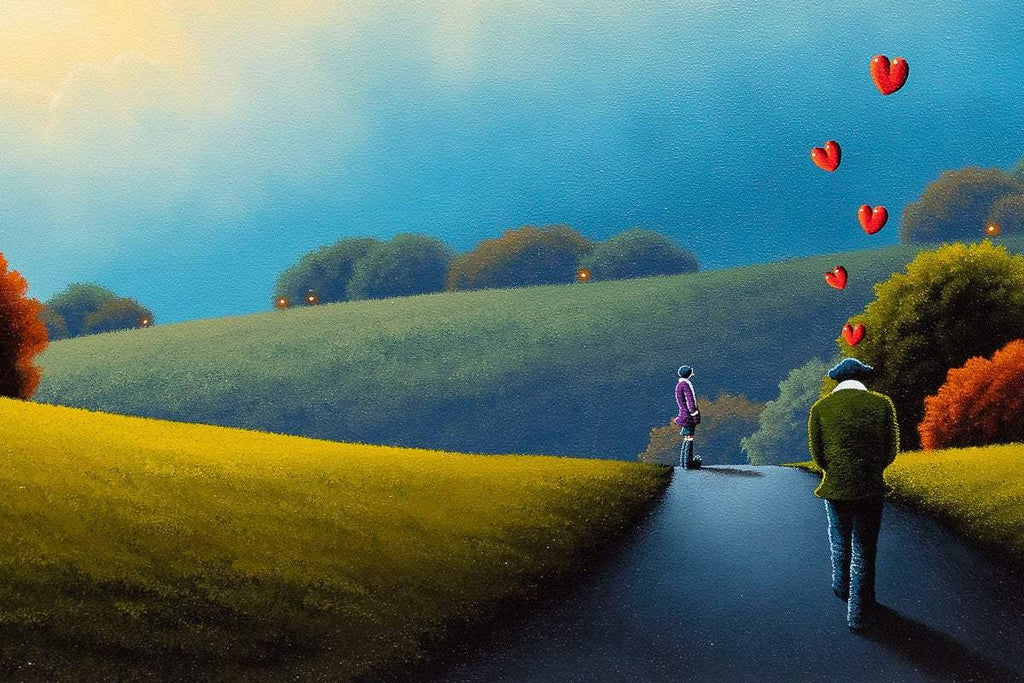 On The Path To Love - Original by artist David Renshaw - Wyecliffe Galleries