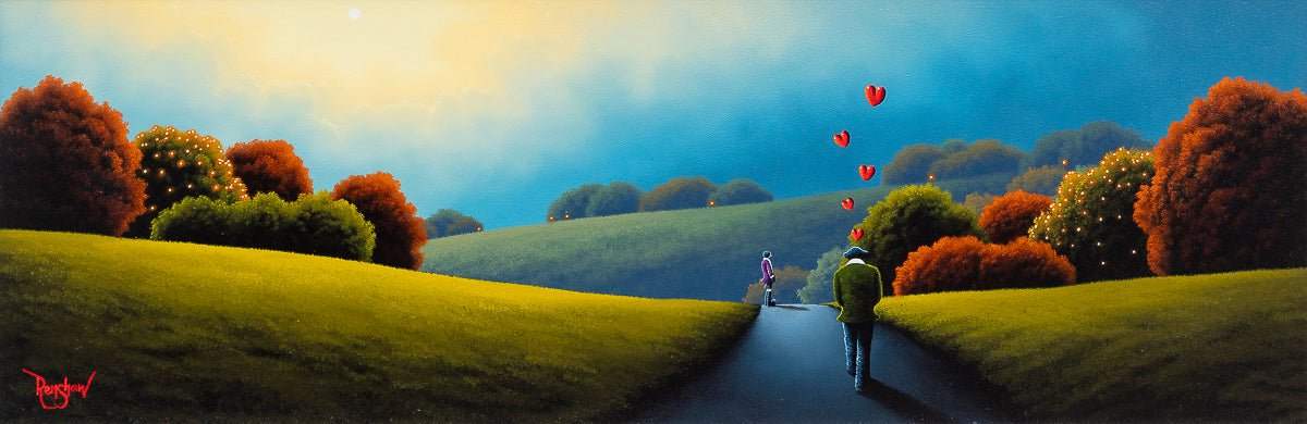 On The Path To Love - Original by artist David Renshaw - Wyecliffe Galleries