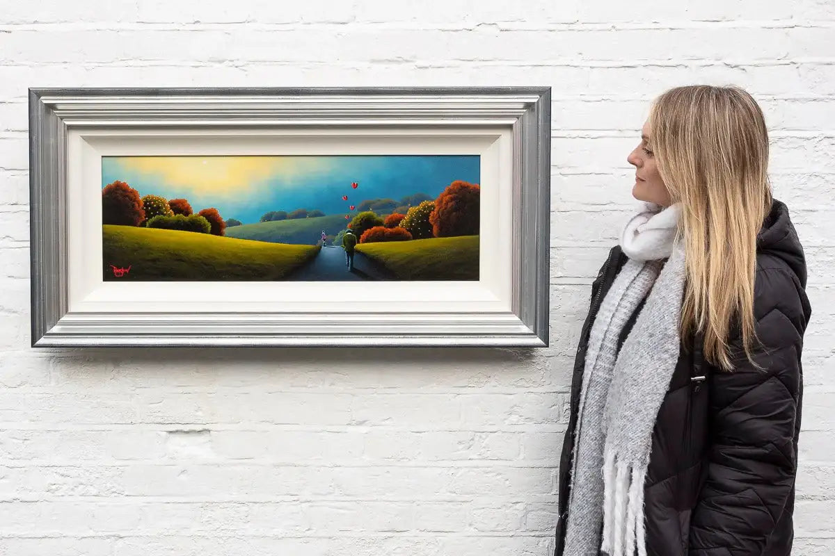 On The Path To Love - Original by artist David Renshaw - Wyecliffe Galleries