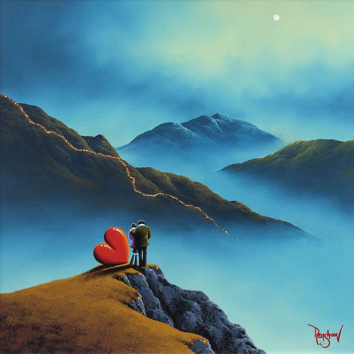 On Top Of The World David Renshaw Framed