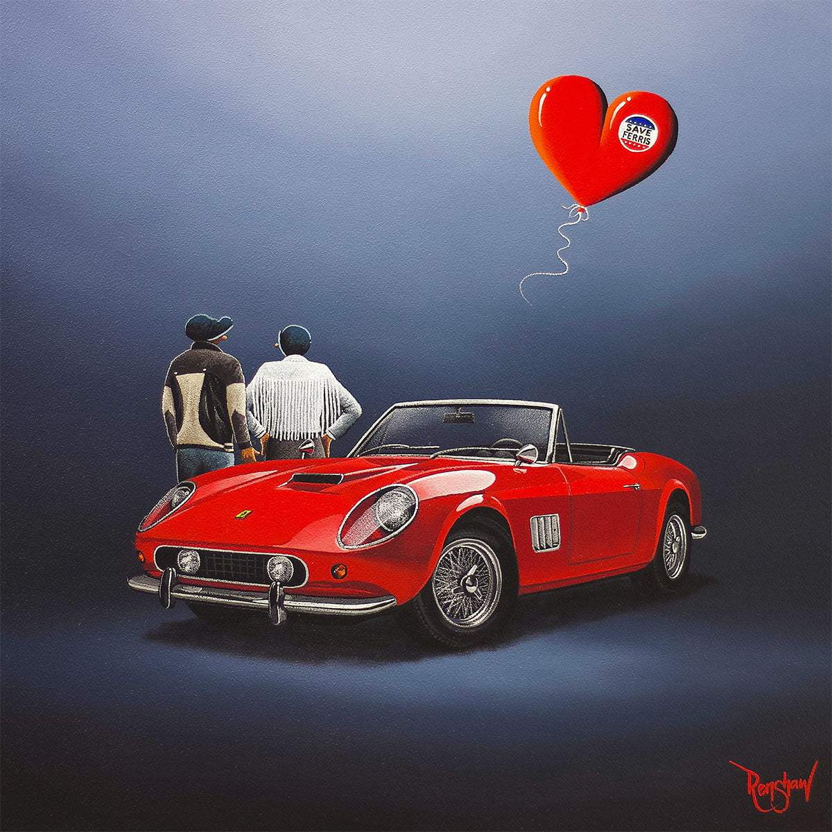 Our Day Off! - Original - SOLD by artist David Renshaw - Wyecliffe Galleries