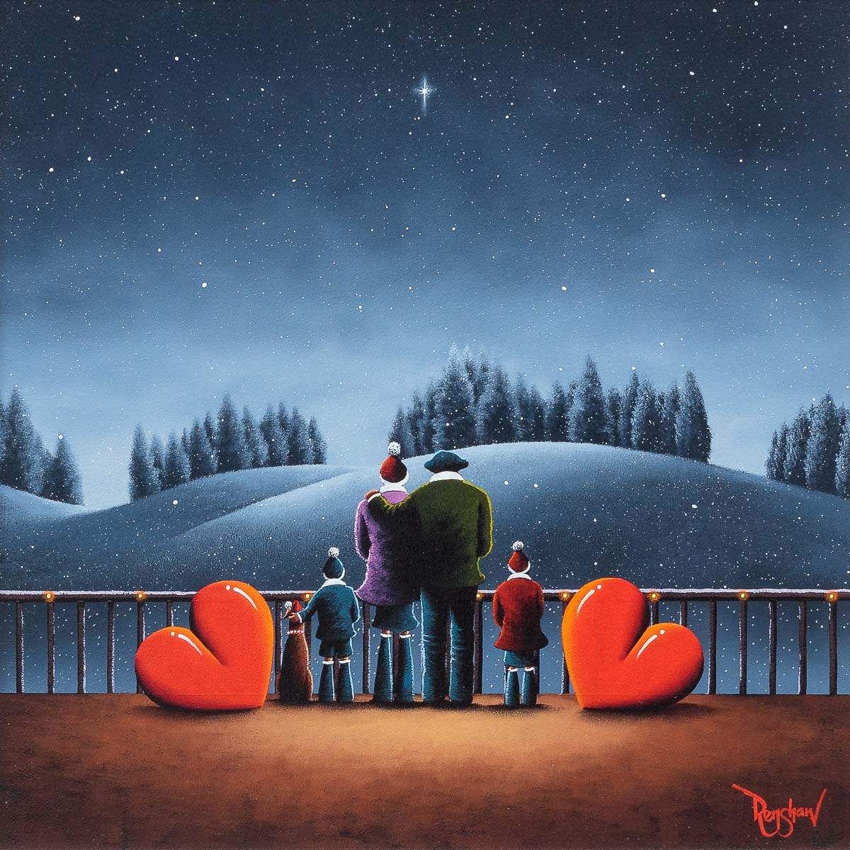 Our Family Star - Original - SOLD by artist David Renshaw - Wyecliffe Galleries