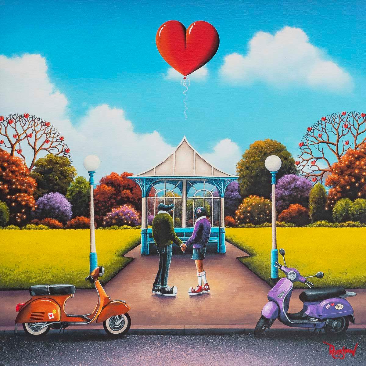 Our First Date - Boutique Edition by artist David Renshaw - Wyecliffe Galleries