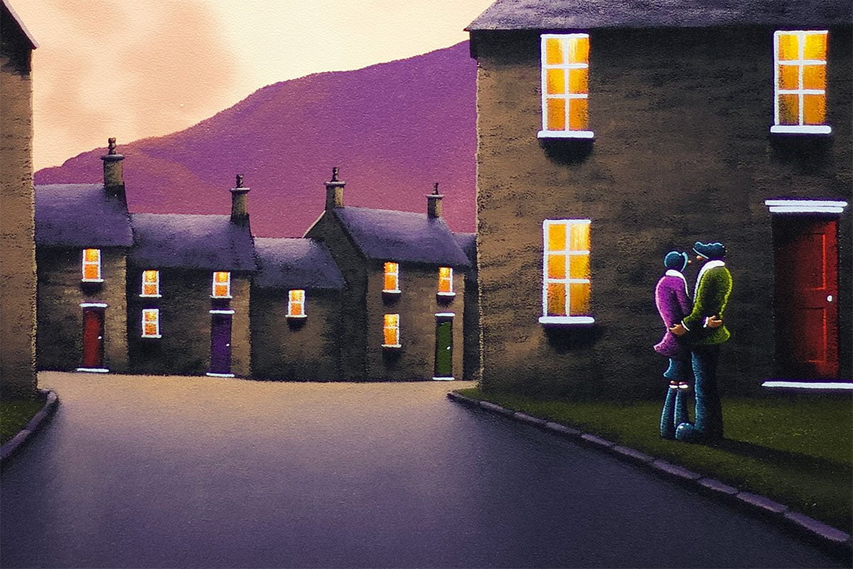 Our Love Blossoms Upon A Moonlit Sky - Original David Renshaw Original