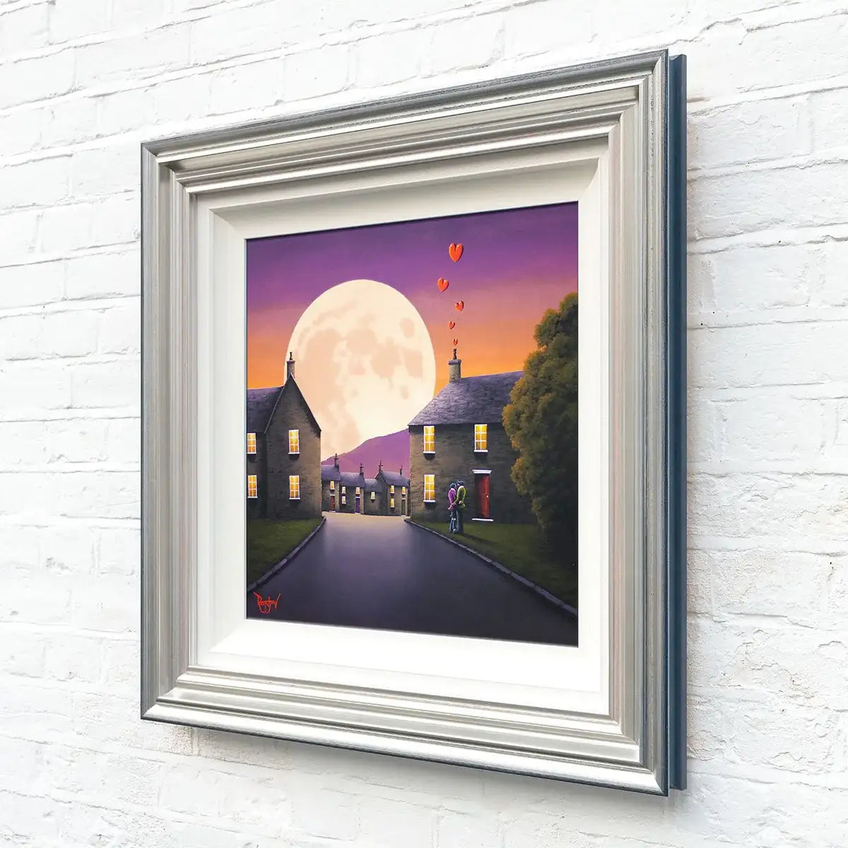 Our Love Blossoms Upon A Moonlit Sky - Original by artist David Renshaw - Wyecliffe Galleries