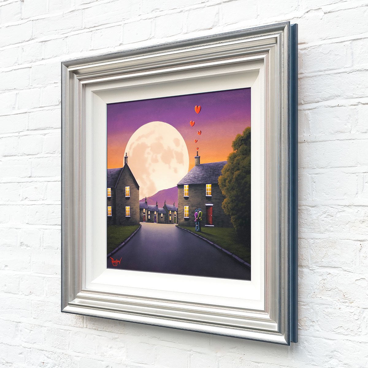 Our Love Blossoms Upon A Moonlit Sky - Original David Renshaw Original