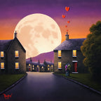 Our Love Blossoms Upon A Moonlit Sky - Original by artist David Renshaw - Wyecliffe Galleries