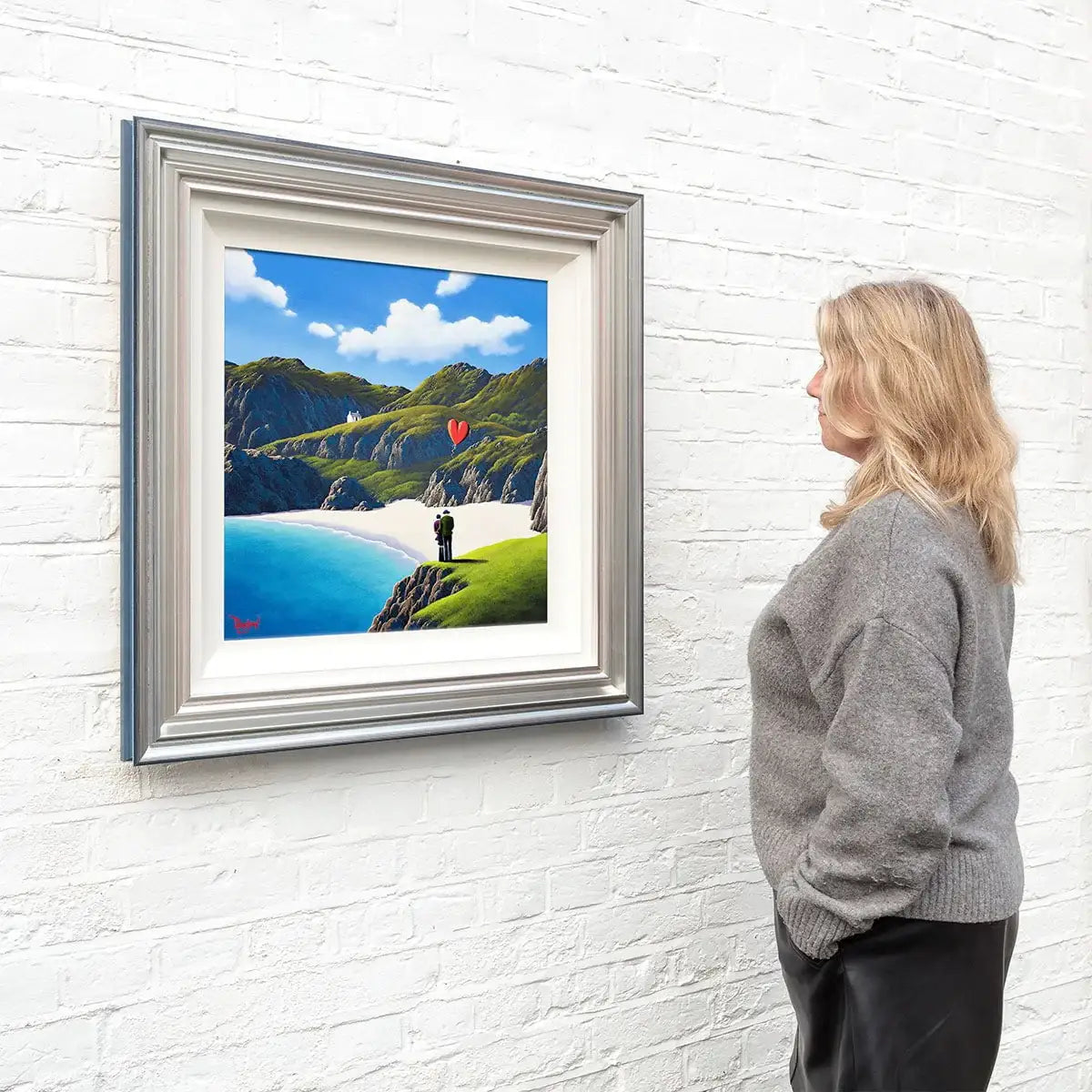 Love You To The Beach and Back - Original - SOLD by artist David Renshaw - Wyecliffe Galleries