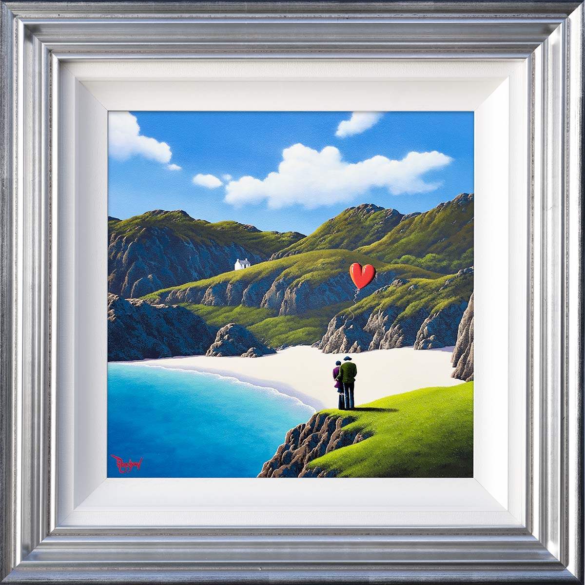 Love You To The Beach and Back - Original - SOLD by artist David Renshaw - Wyecliffe Galleries