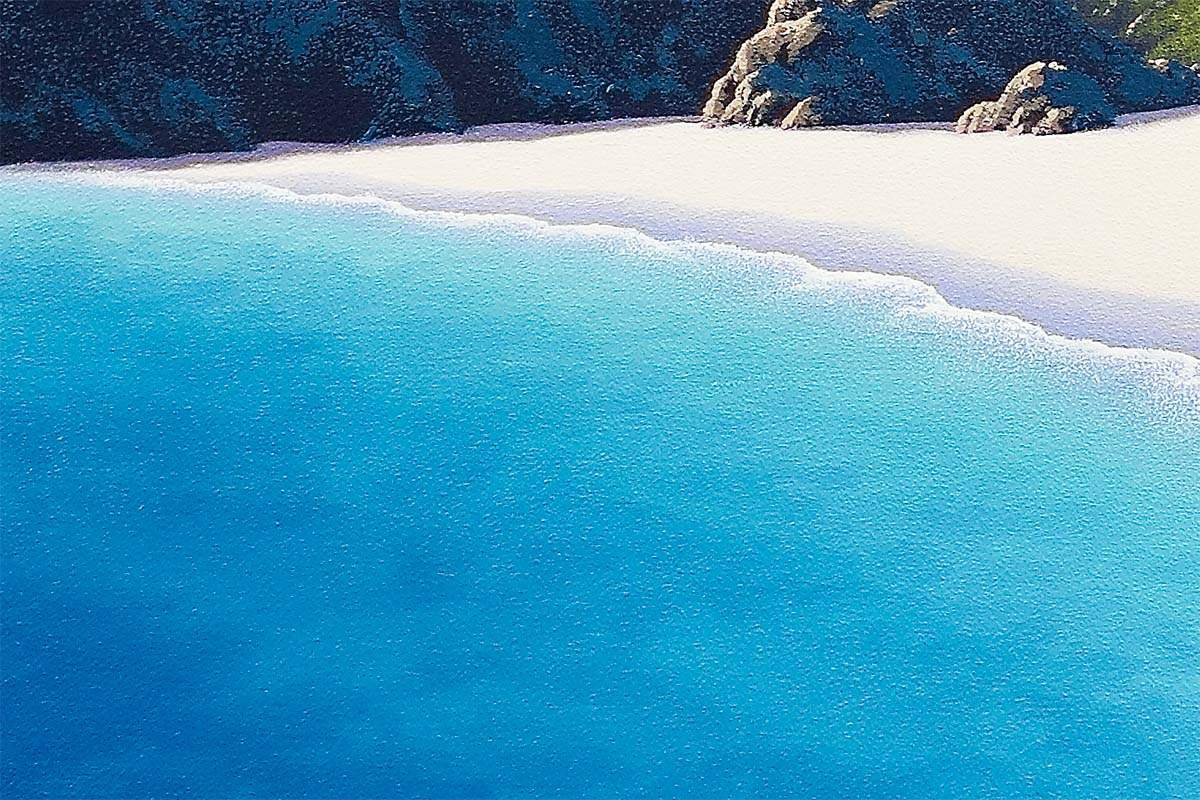 Love You To The Beach and Back - Original - SOLD by artist David Renshaw - Wyecliffe Galleries