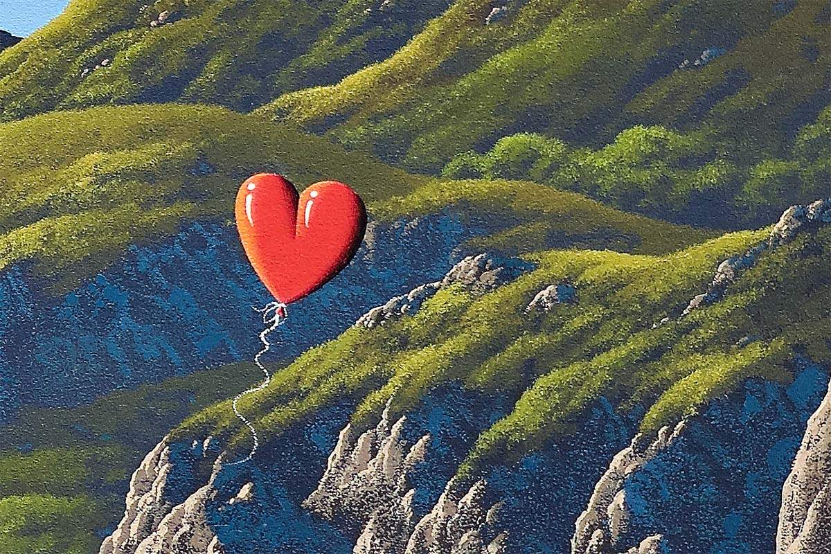 Love You To The Beach and Back - Original - SOLD by artist David Renshaw - Wyecliffe Galleries