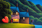 Our Love Is Written In The Stars - Original by artist David Renshaw - Wyecliffe Galleries
