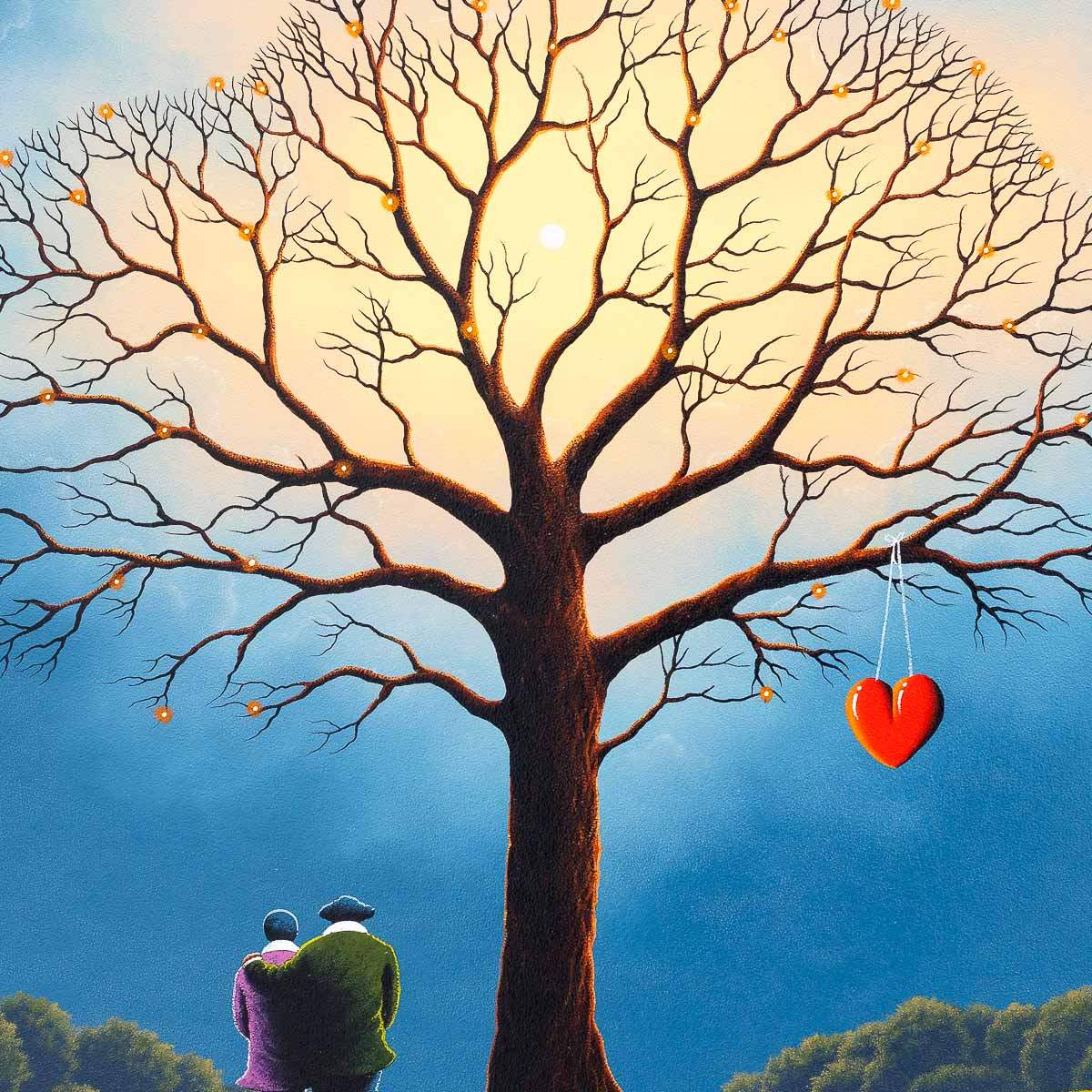 Our Love On A Heartstring - Original - SOLD by artist David Renshaw - Wyecliffe Galleries