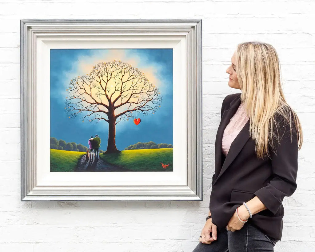 Our Love On A Heartstring - Original - SOLD by artist David Renshaw - Wyecliffe Galleries