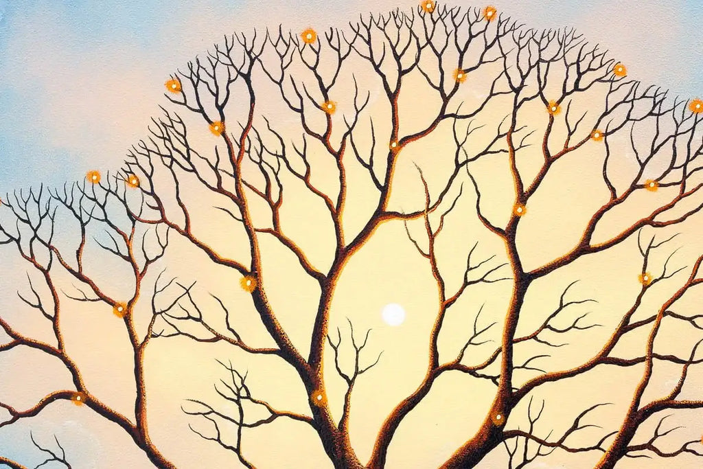 Our Love On A Heartstring - Original - SOLD by artist David Renshaw - Wyecliffe Galleries