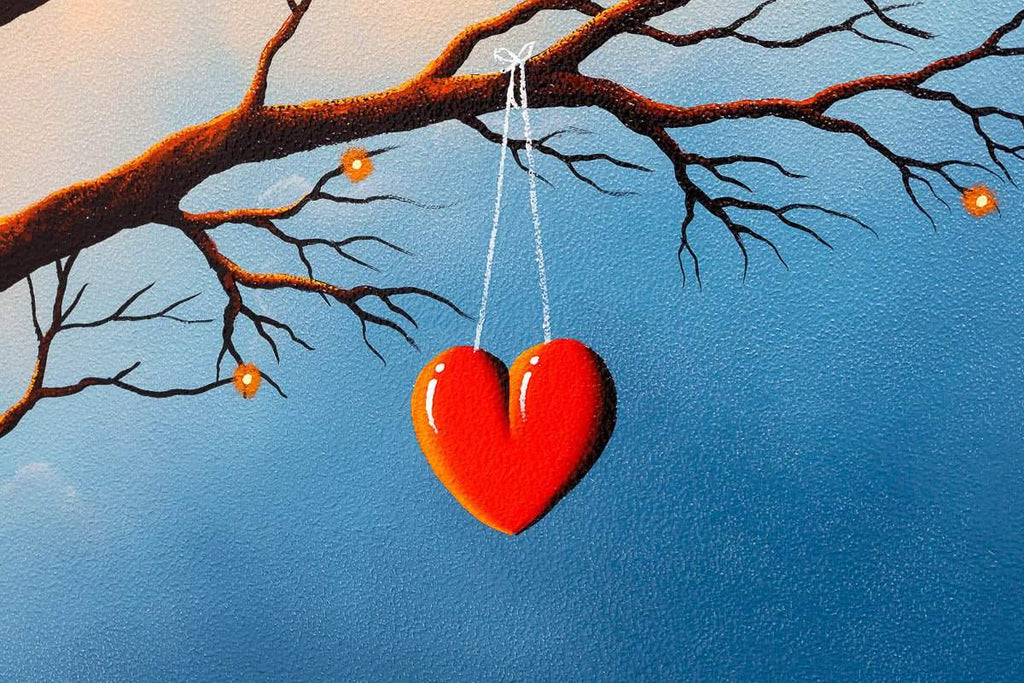 Our Love On A Heartstring - Original - SOLD by artist David Renshaw - Wyecliffe Galleries