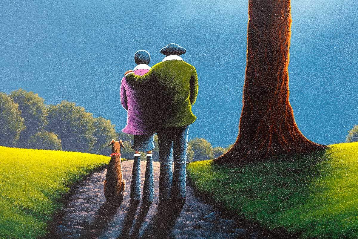 Our Love On A Heartstring - Original - SOLD by artist David Renshaw - Wyecliffe Galleries