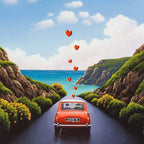 Our Love On The Open Road - Original - SOLD by artist David Renshaw - Wyecliffe Galleries