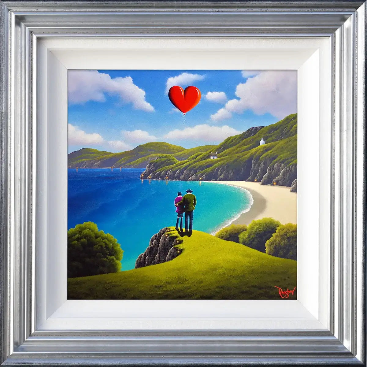 Our Love Soars To New Heights - Original - SOLD by artist David Renshaw - Wyecliffe Galleries